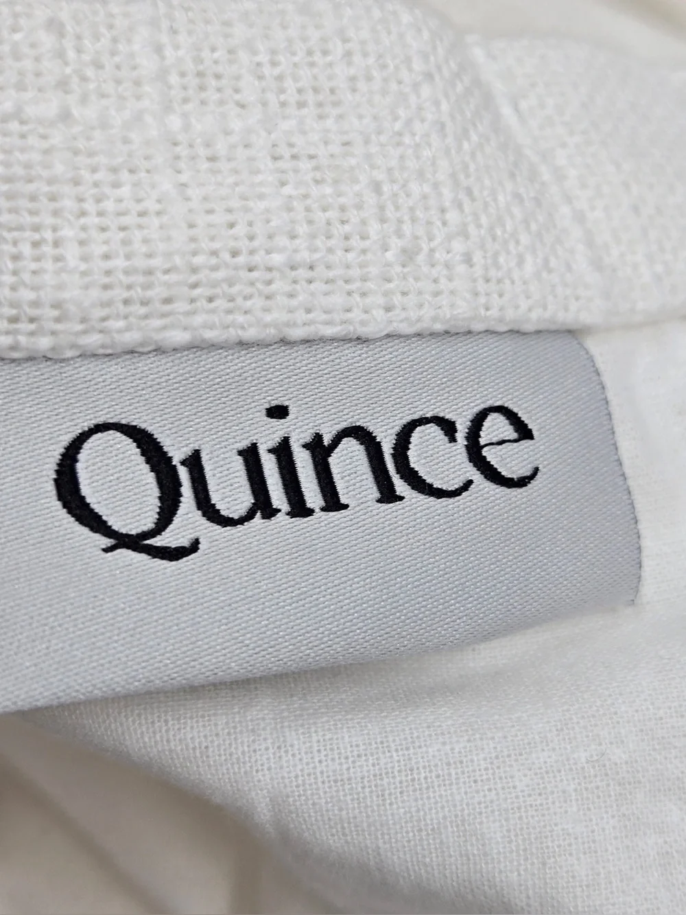 QUINCE Set Of 2 48x96 Cotton Slub Curtains White 0949